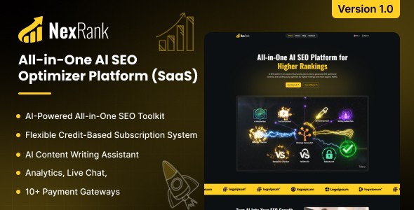 NexRank - All In One AI SEO Optimizer Platform (SaaS)